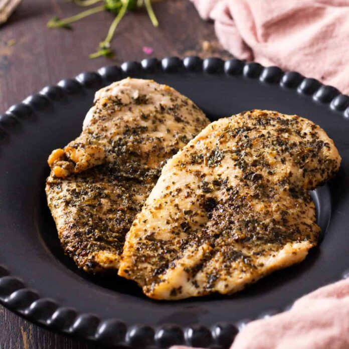 Air fryer thin chicken breasts.
