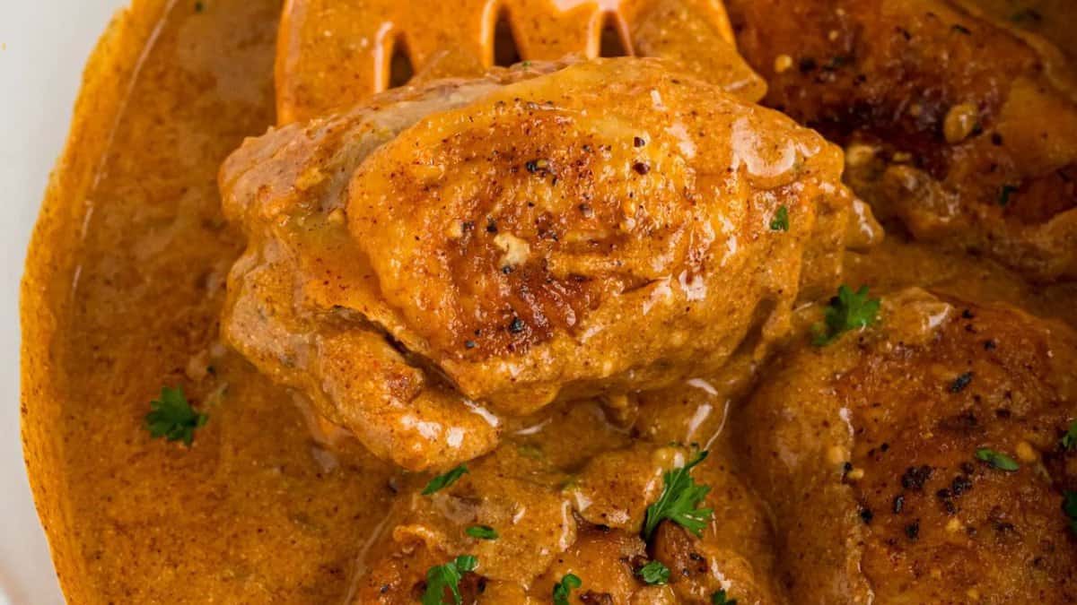 Poulet Paprika à la mijoteuse.