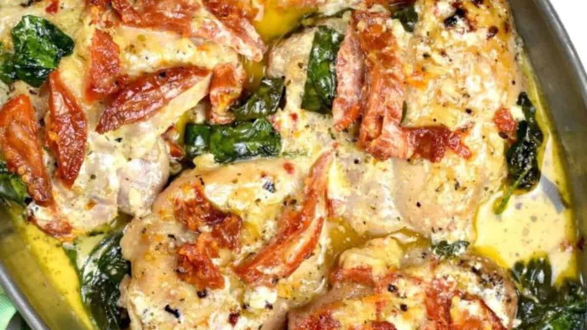 Poulet Tuscan à la cocotte-minute.