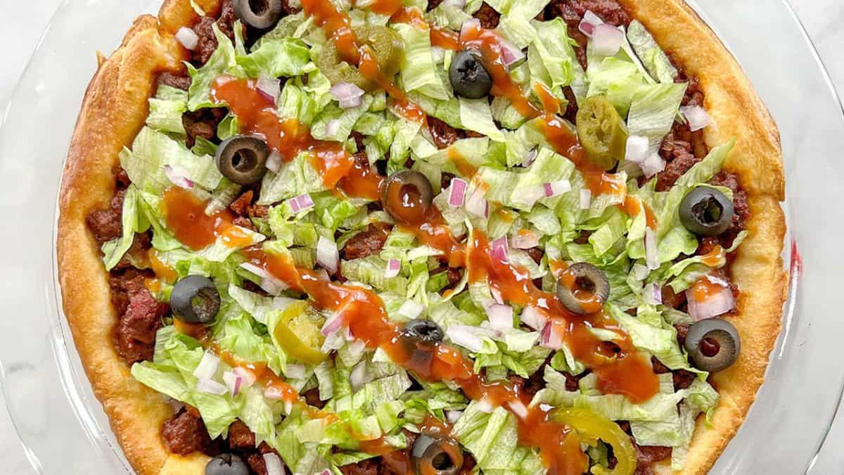 Casserole de Taco avec Pâte en Croissant.