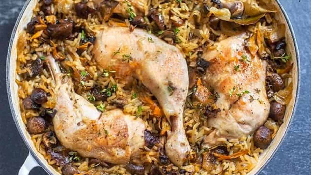 Casserole de Poulet et Champignons