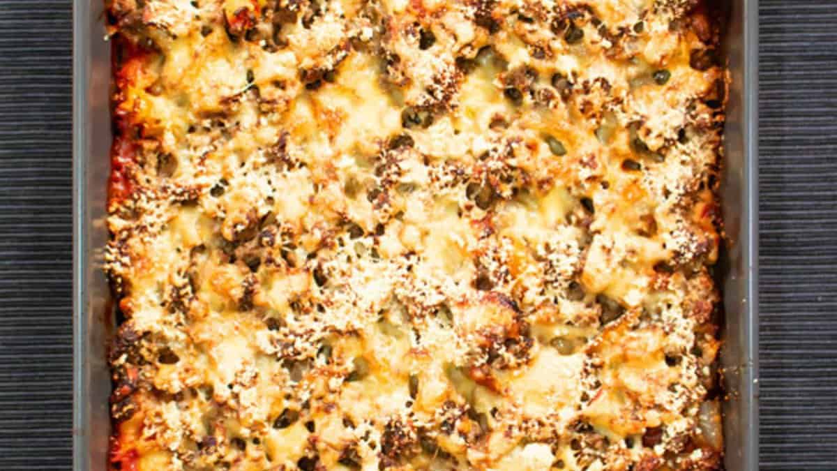 Johnny Marzetti - Casserole de Nouilles à la Viande Hachée.