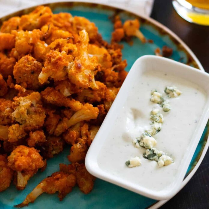 Buffalo Cauliflower Bites - always use butter