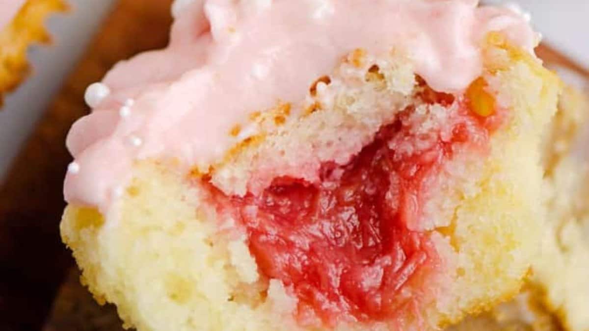 Cupcakes Rhubarbe et Miel.
