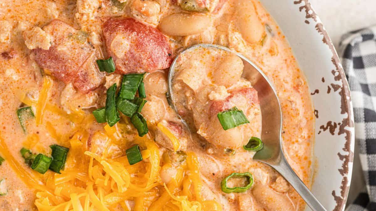 Chili au Poulet Buffalo au Multicuiseur.