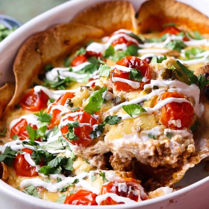 30-Minute Taco Casserole With Cream Cheese