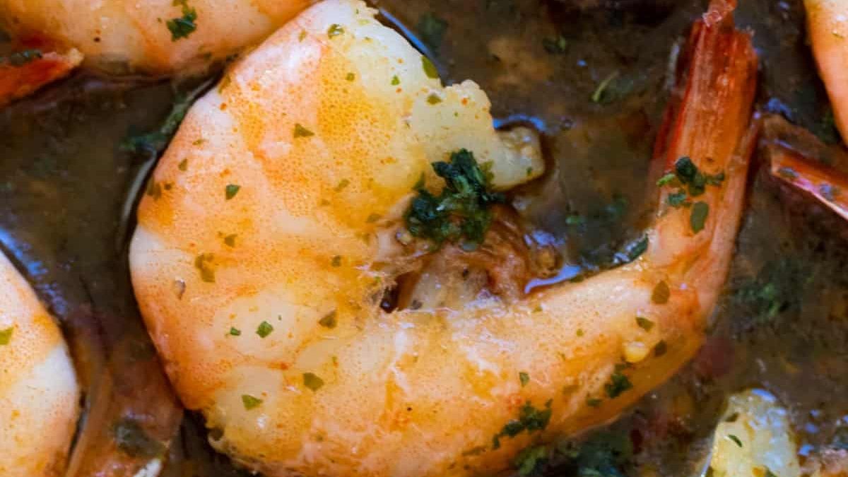 Scampi de crevettes.