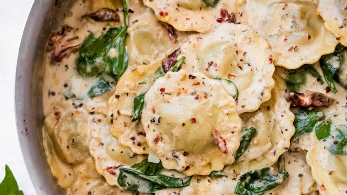 Ravioli Crémeux Toscan pour un Rendez-vous.