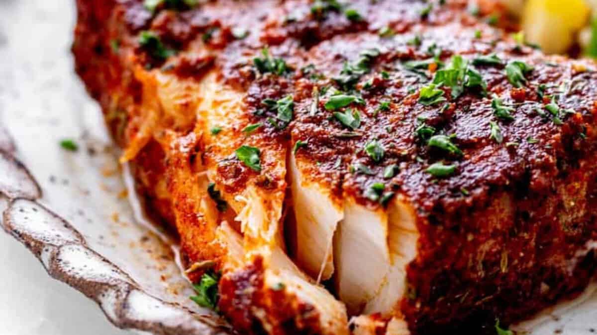 Morue noire servie dans une assiette.