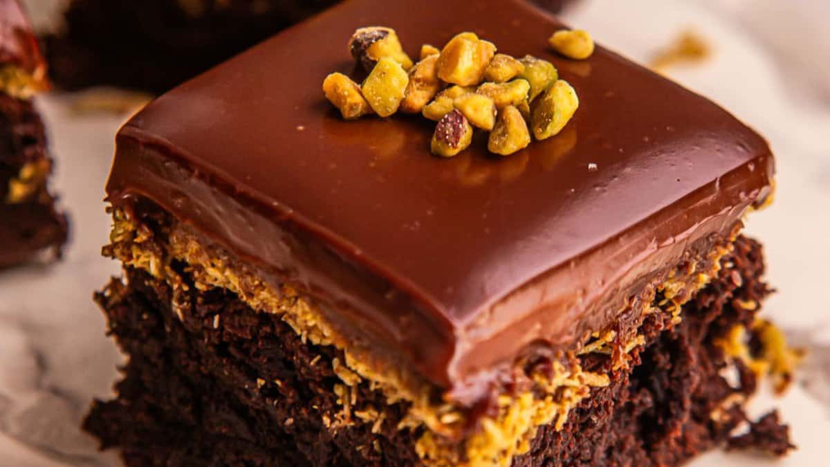 Brownies Kunafa aux Pistaches.