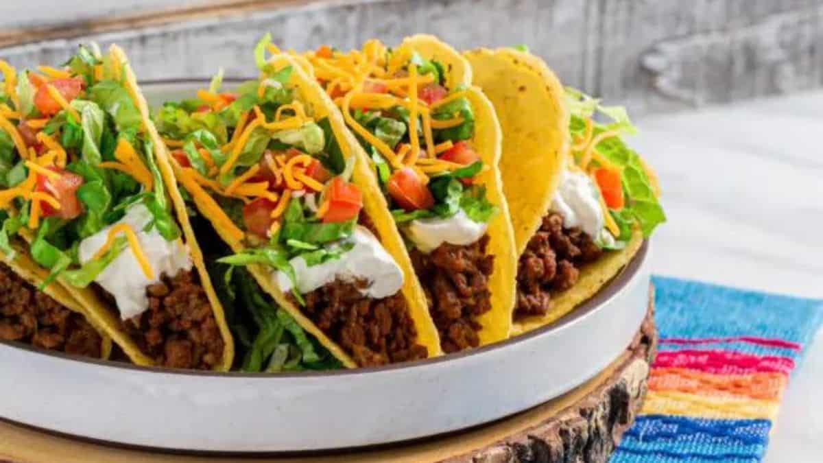 Tacos au bœuf haché.