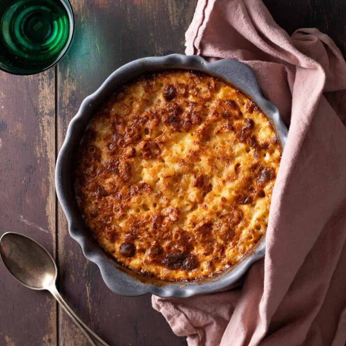 Easy Truffle Mac and Cheese (Baked, No Roux!)