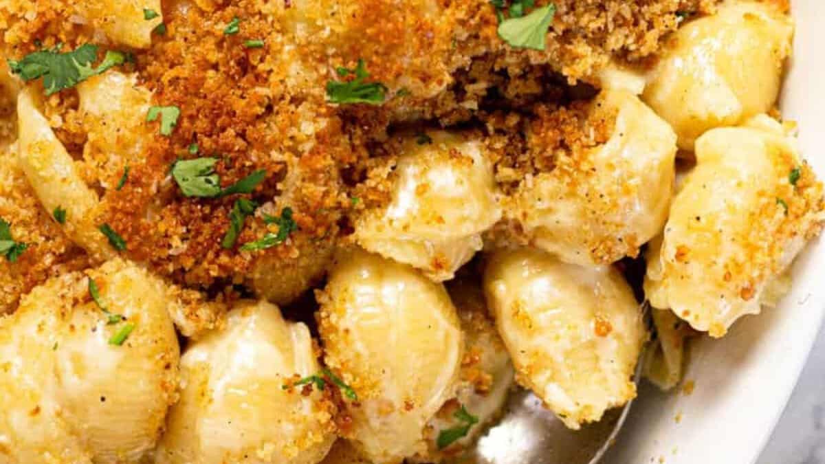 Mac and cheese au brie.