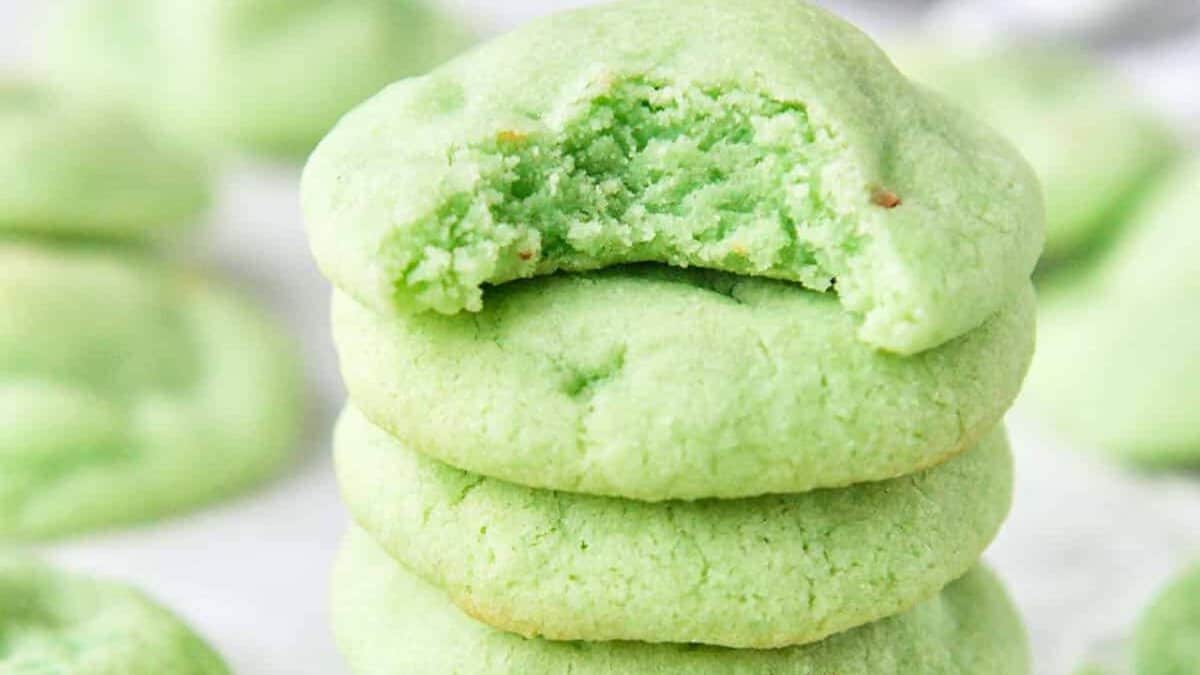 Cookies au Pouding de Pistache.