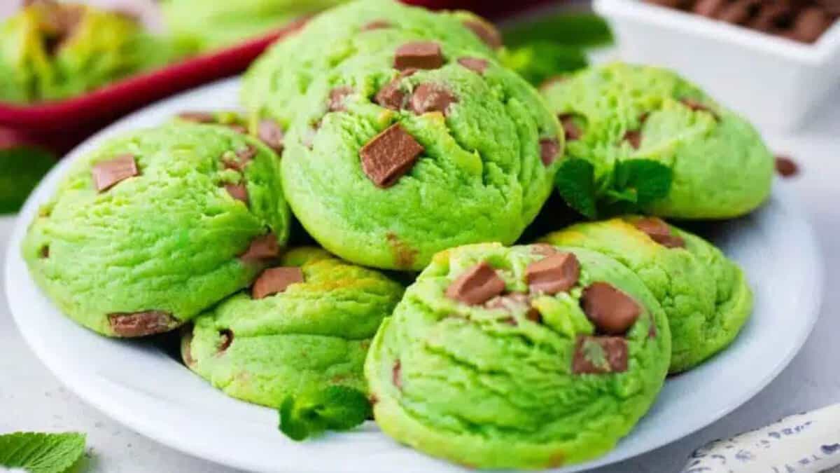 Cookies au Chocolat à la Menthe.