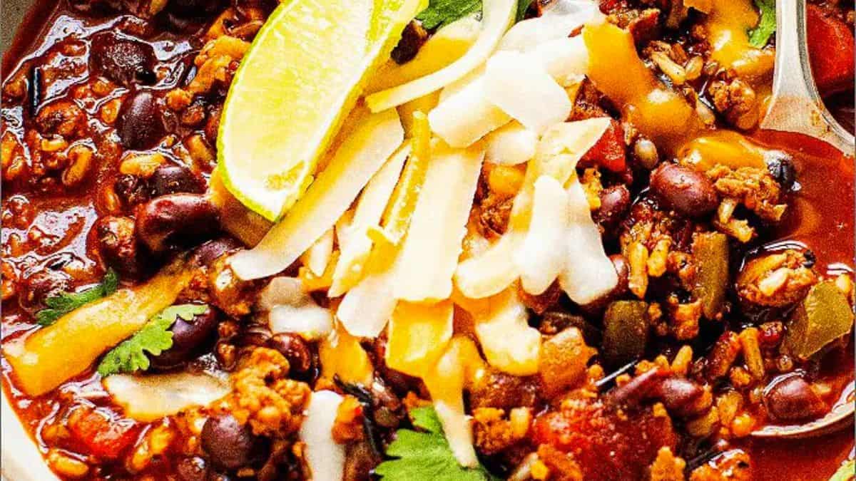 Chili de Dinde avec Riz Sauvage
