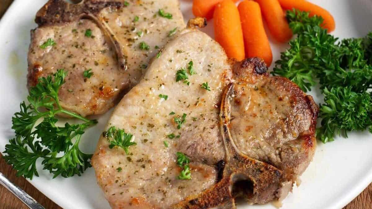 Côtelettes de Porc Ranch au Four.