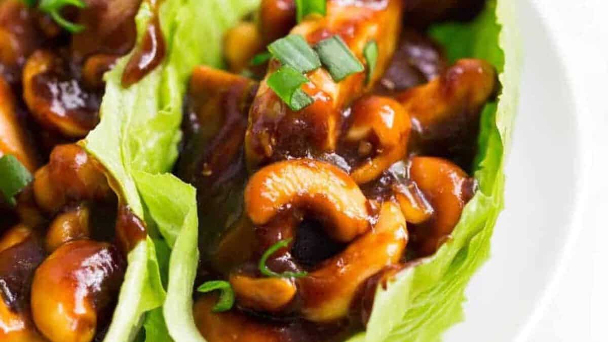 Wraps de laitue au poulet.