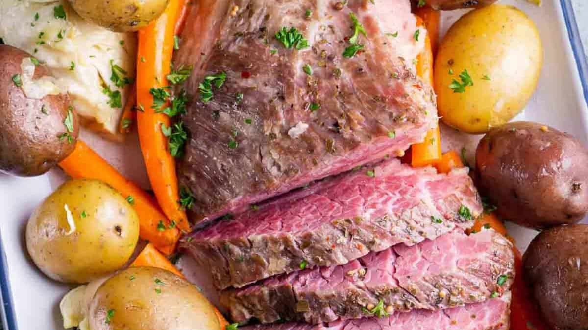 Viande de Boeuf Corned en Mijoteuse.