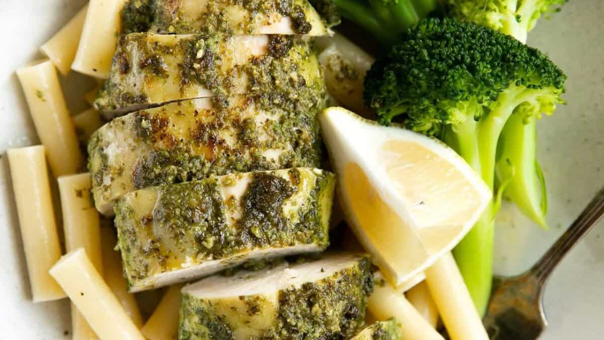 Poulet au pesto.