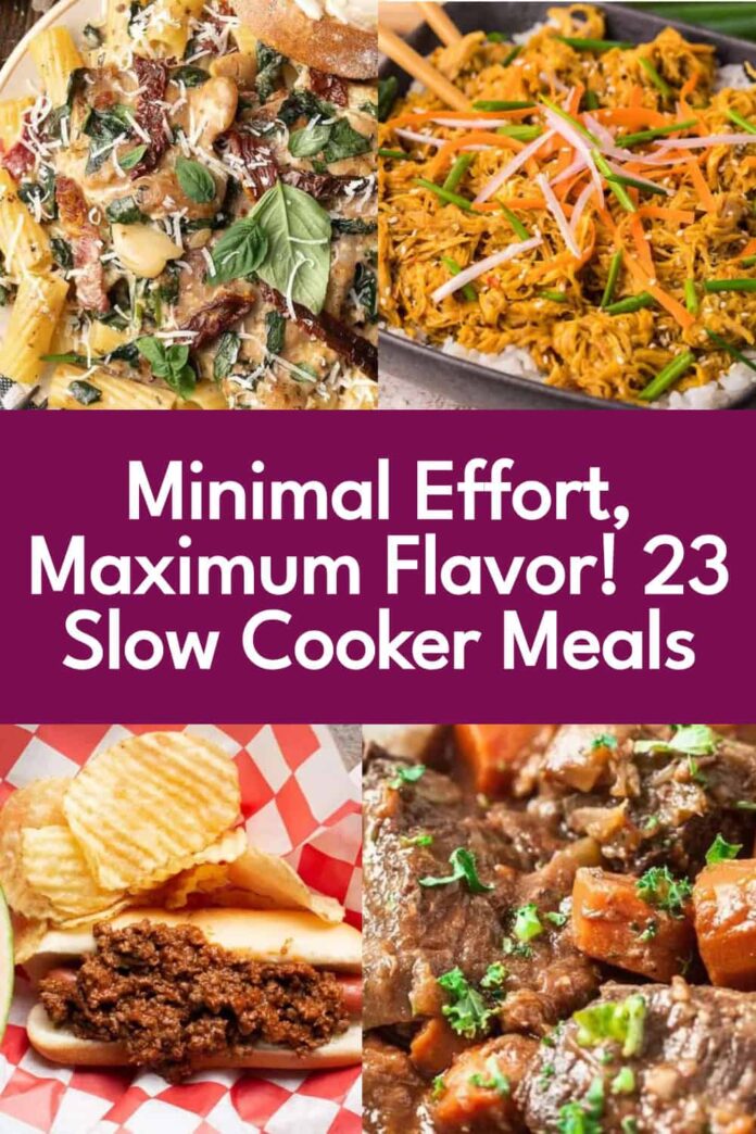 23 Delicious Slow Cooker Recipes That Require Minimal Effort