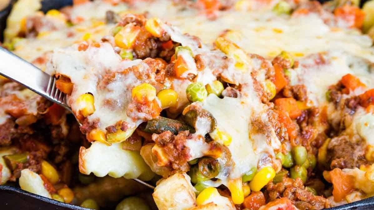 Frites de shepherd's pie.