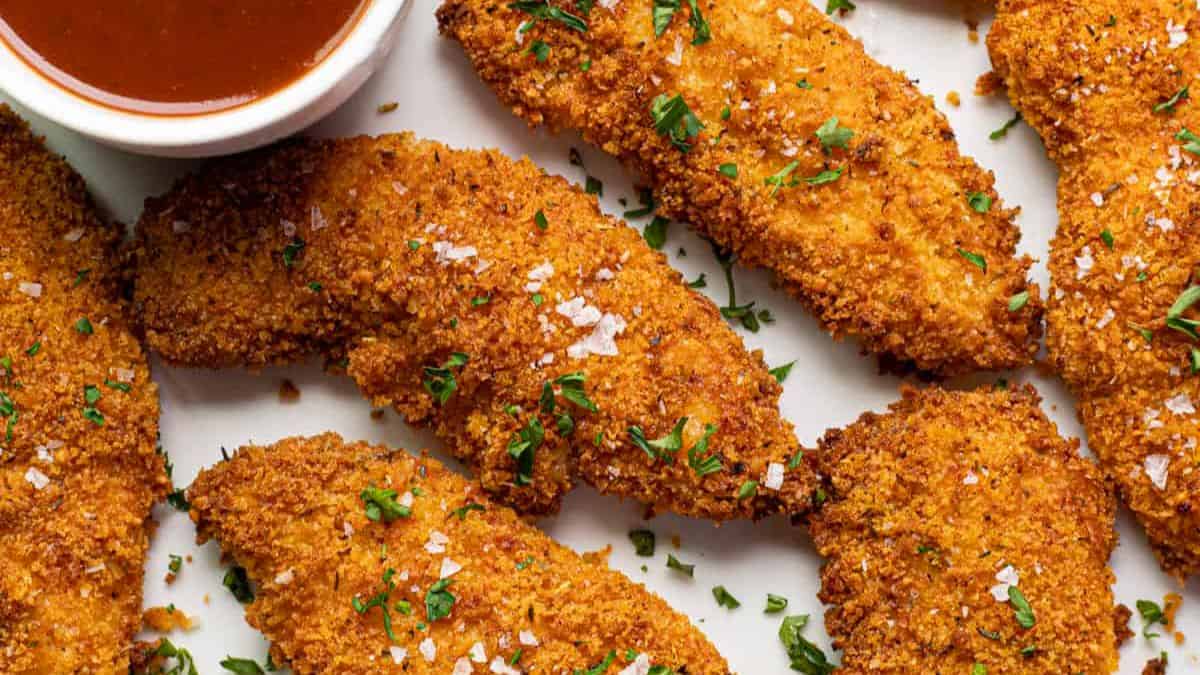 Les tendres de poulet à l'airfryer en 15 minutes.