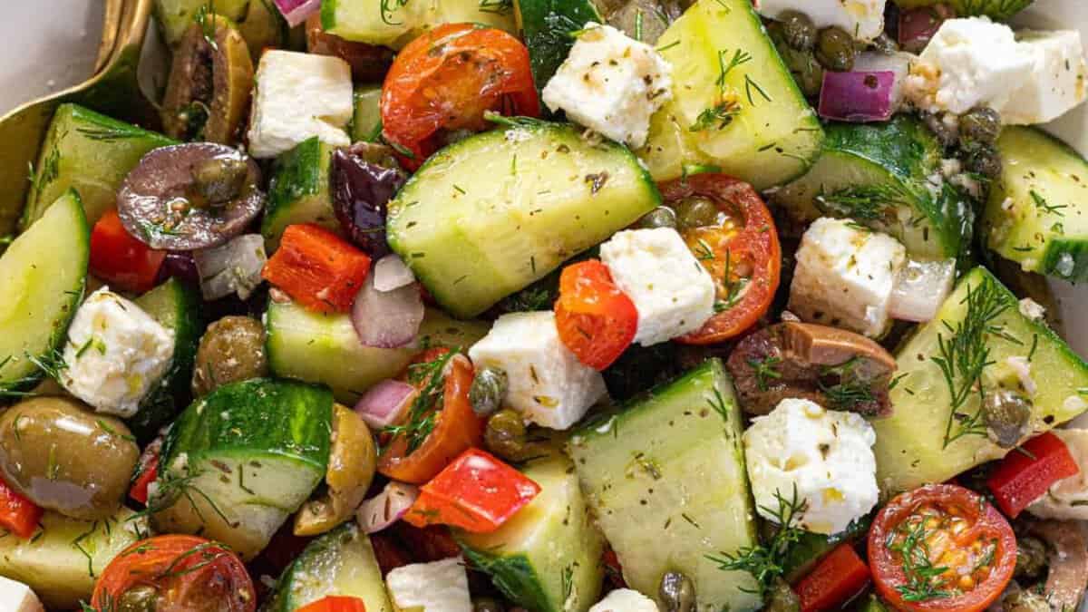 Salade Grecque de Concombres