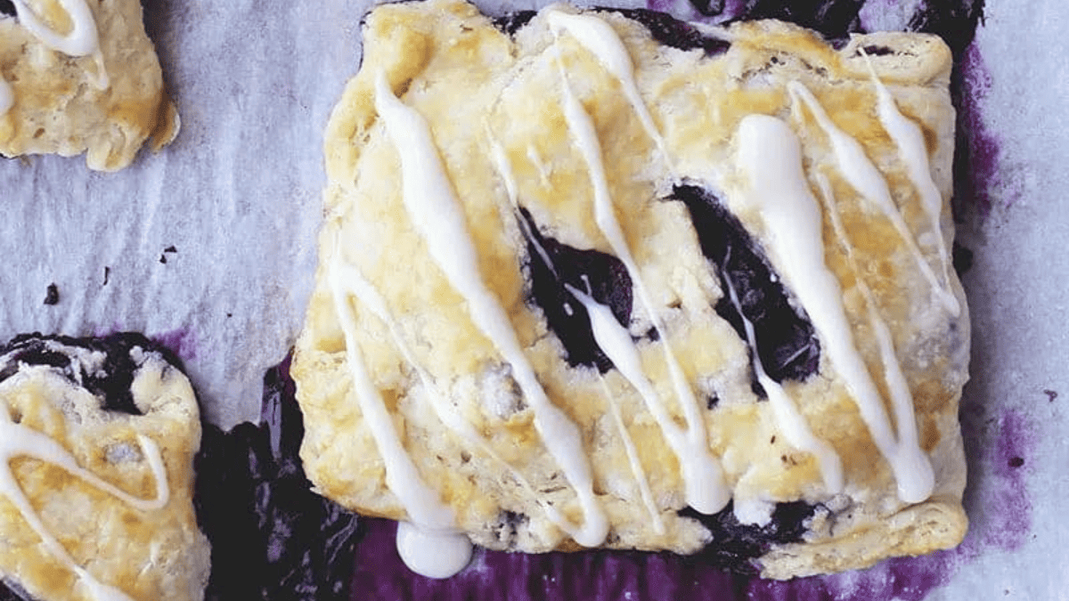 Tourte Rustique aux Myrtilles.