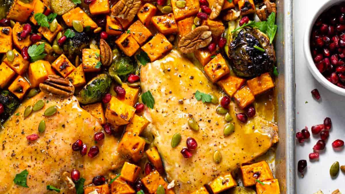 Saumon à la moutarde et sirop d'érable.