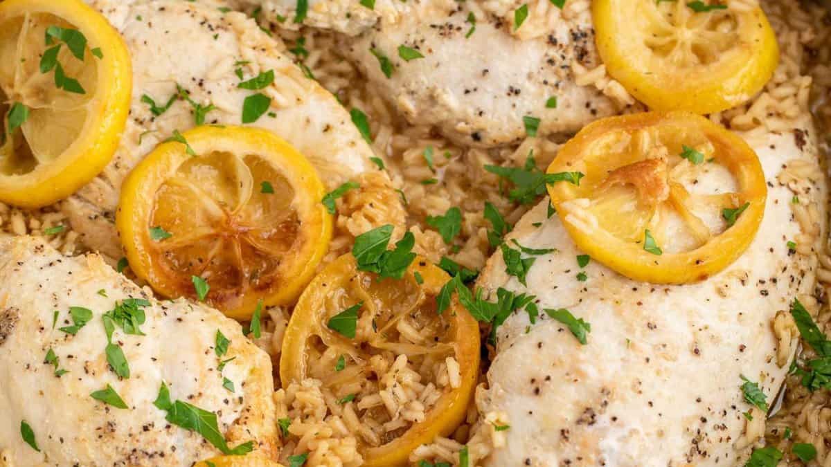 Poulet au Citron et Riz.