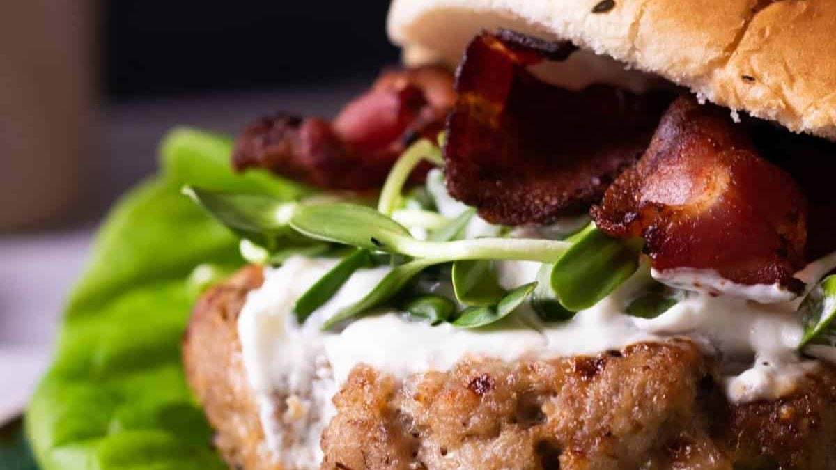 Un hamburger de dinde.