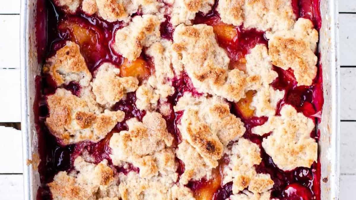 COBBLER FRAMBOISE-PECHE.