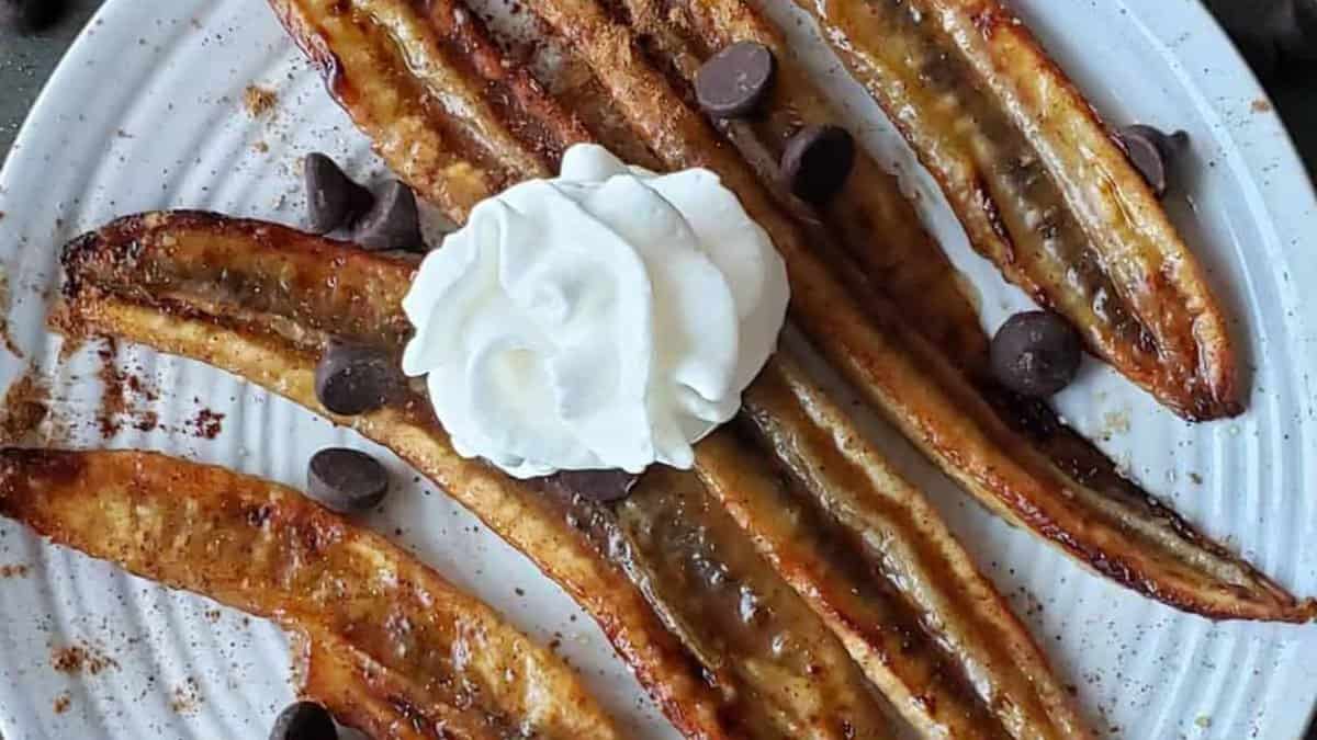 Bananes caramélisées.