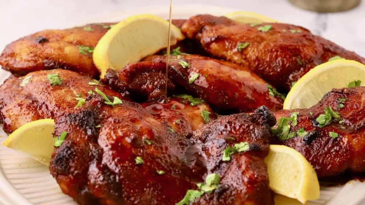 Poulet frotté au chili.