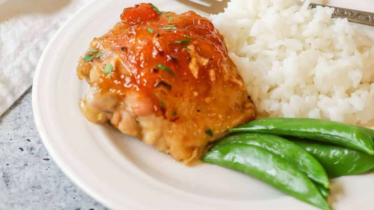 Cuisse de Poulet aux Abricots au Four.