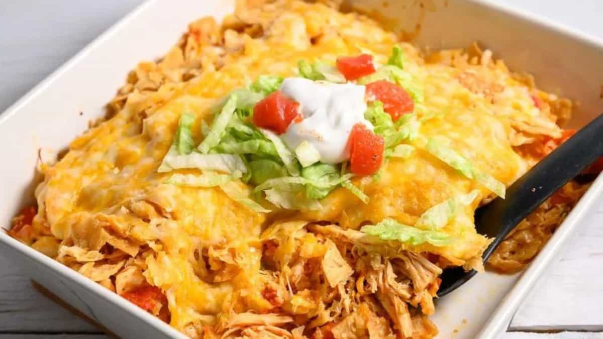 Casserole de Taco au Poulet.