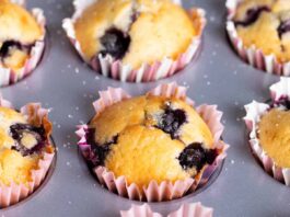 Mini blueberry muffins.