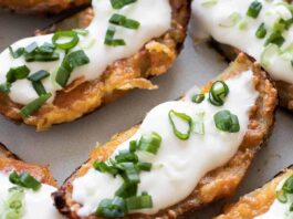 Air fryer potato skins.