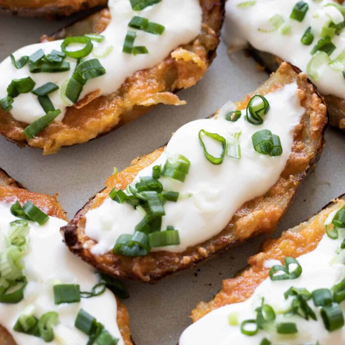 Air fryer potato skins.