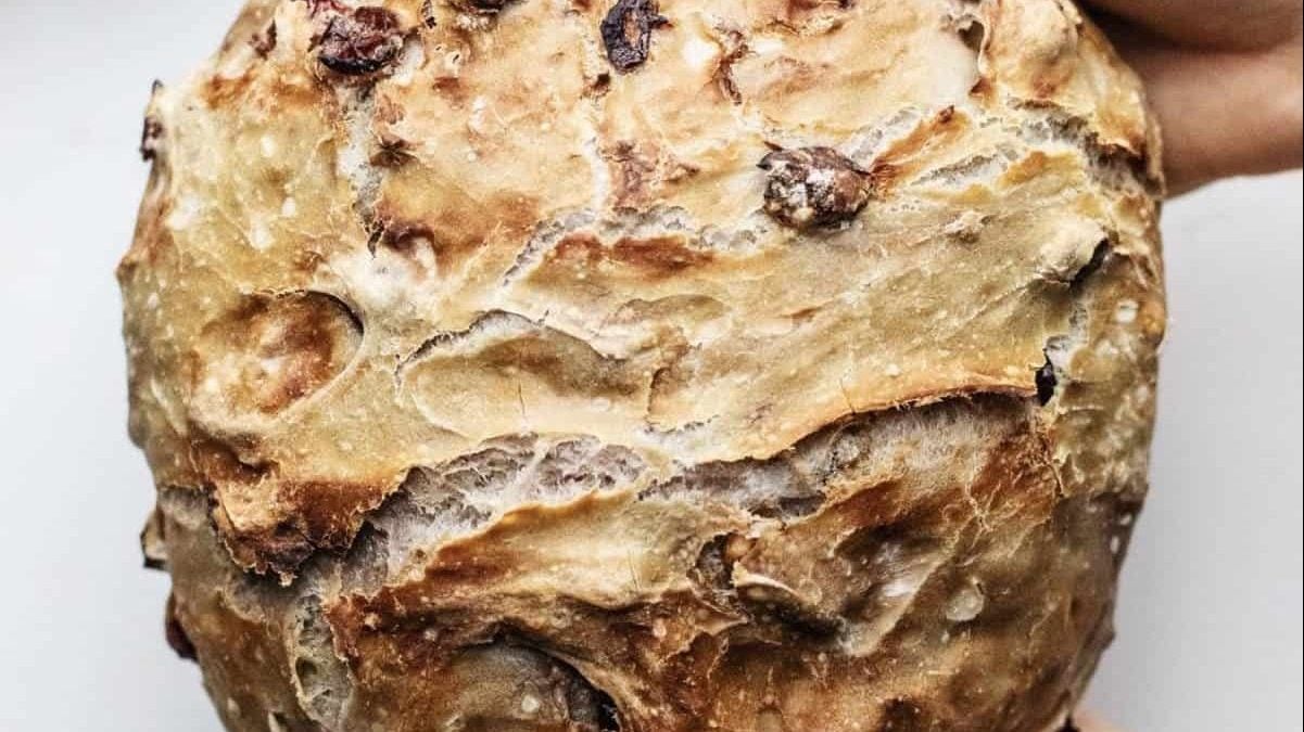Pain aux canneberges et noix.