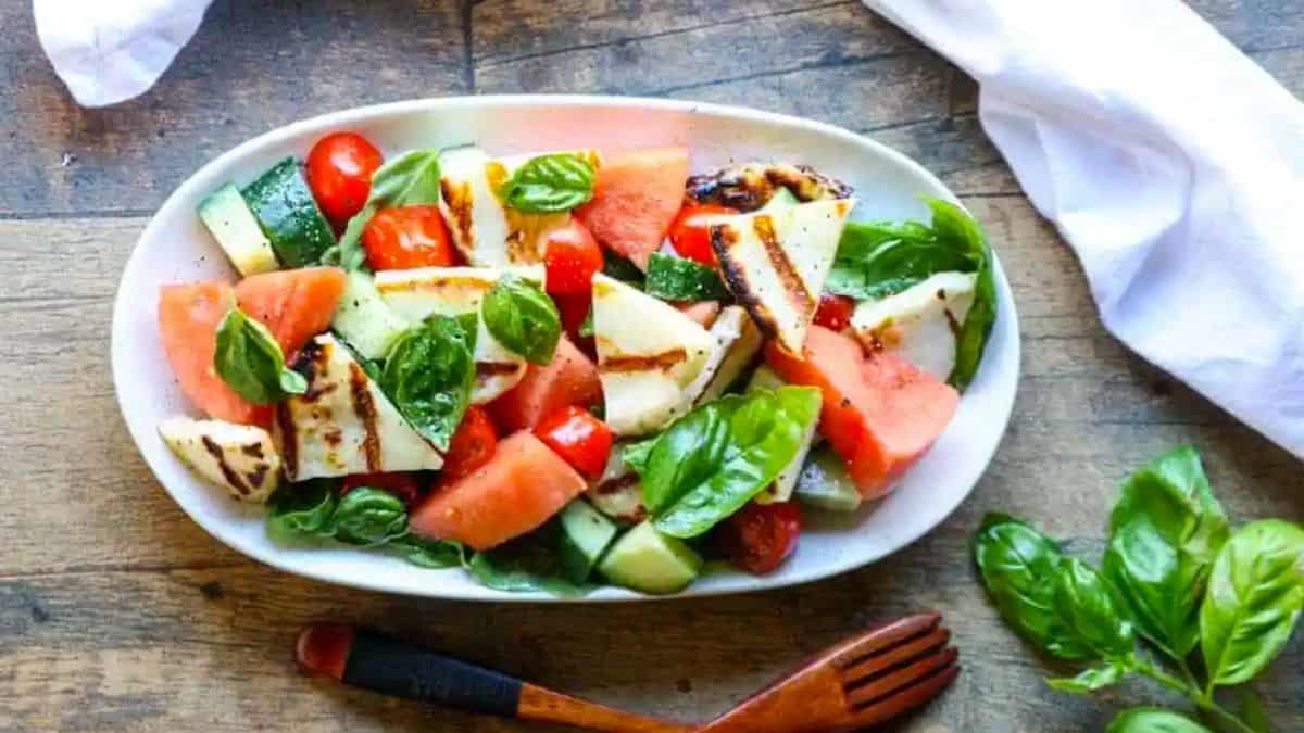Salade de Halloumi et Pastèque Grillée