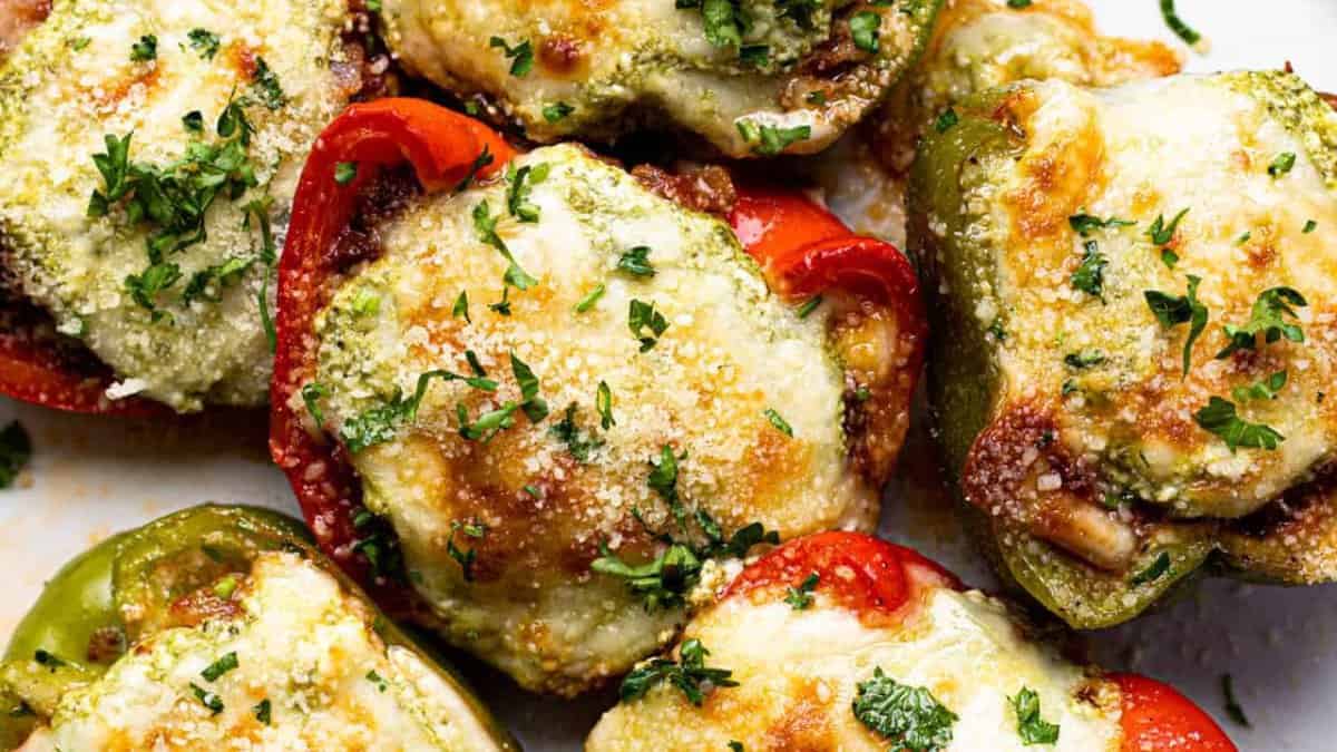 Poivrons Farcis à l'Italienne.