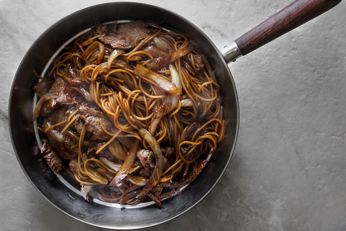 Nouilles au Bœuf.