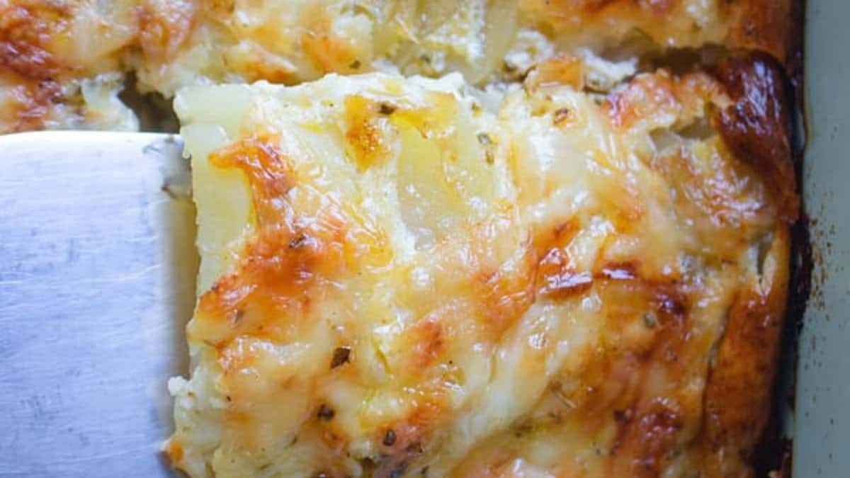 Gratin de Pommes de Terre et Oeufs.