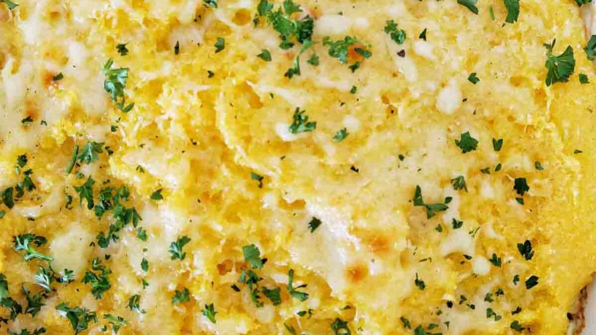 Polenta Al Forno (Gratin de Polenta aux Épinards).
