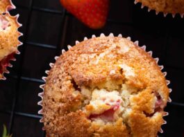 A strawberry muffin.