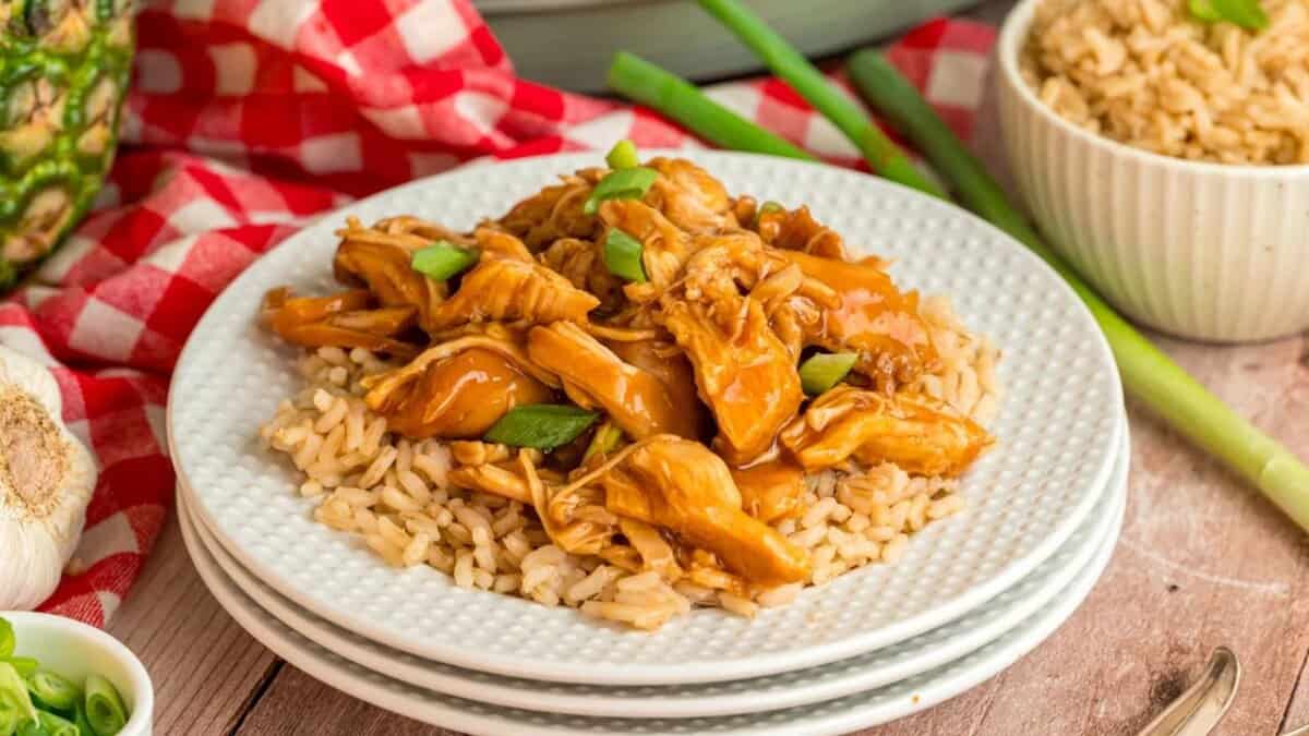 Poulet Huli Huli en crockpot.