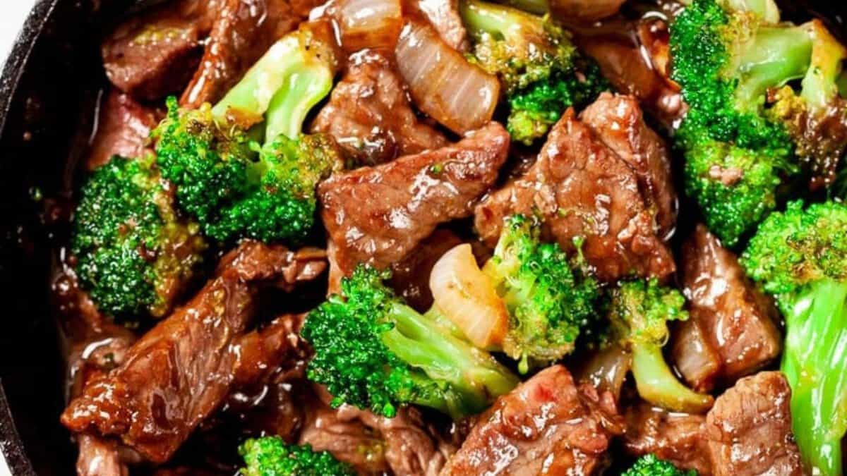 Sauté de bœuf et brocoli.