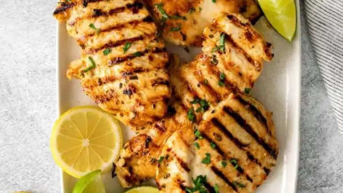 Poulet mariné aux agrumes.